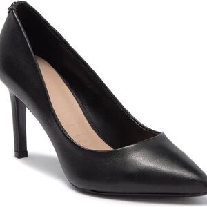 Black Karl Lagerfeld Paris Gloria Point Toe Pumps with 3 inch heel